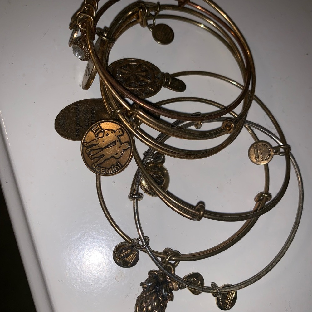 7 Alex and Ani Bracelets